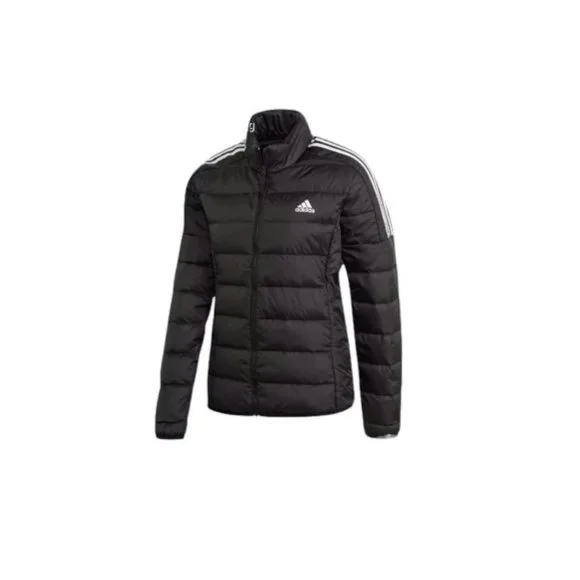 NEW Adidas Essentials Down Puffer Jacket Women Large Black White GH4593